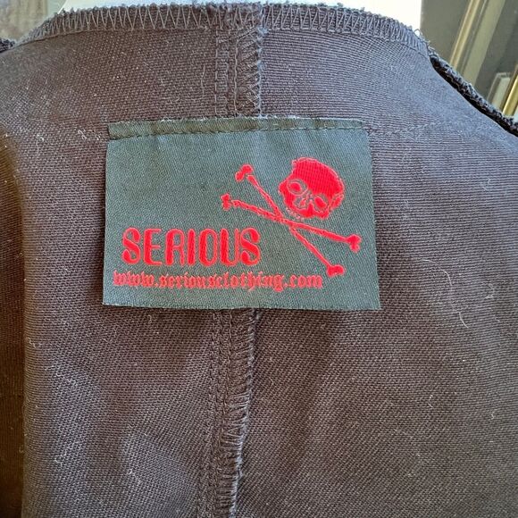 Gothic Steampunk Lace up Black  Corset Top Medium - Picture 6 of 7